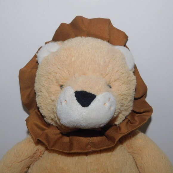 2022 Carters Tan Brown Ruffle 11" Plush Stuffed Lion Baby Infant Lovey - Picture 2 of 5